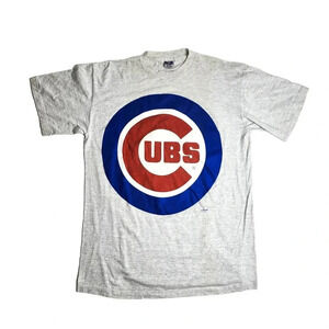 Vintage 1995 Competitor Chicago‎ Cubs Big Logo Shirt Size XL Gray